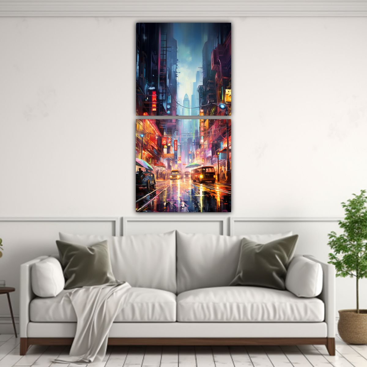 GENERICO - Cuadro Decorativo Con Diseño De La Energía 40x80 Cm