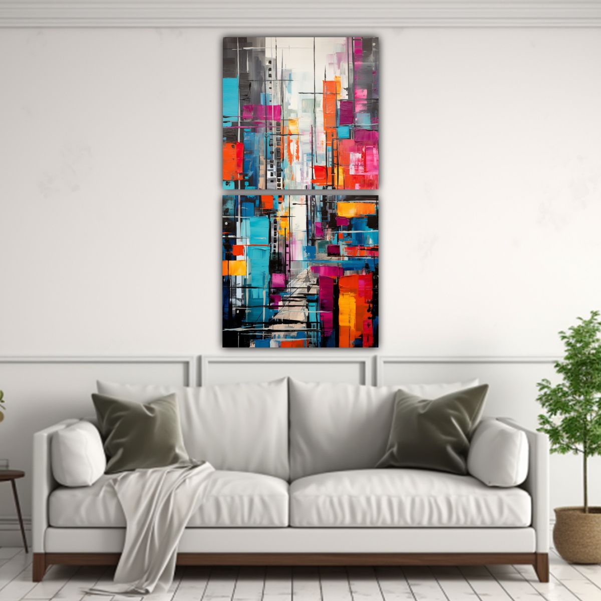 GENERICO - Pinturas Decorativas Fusiona La Energía 60x120 Cm