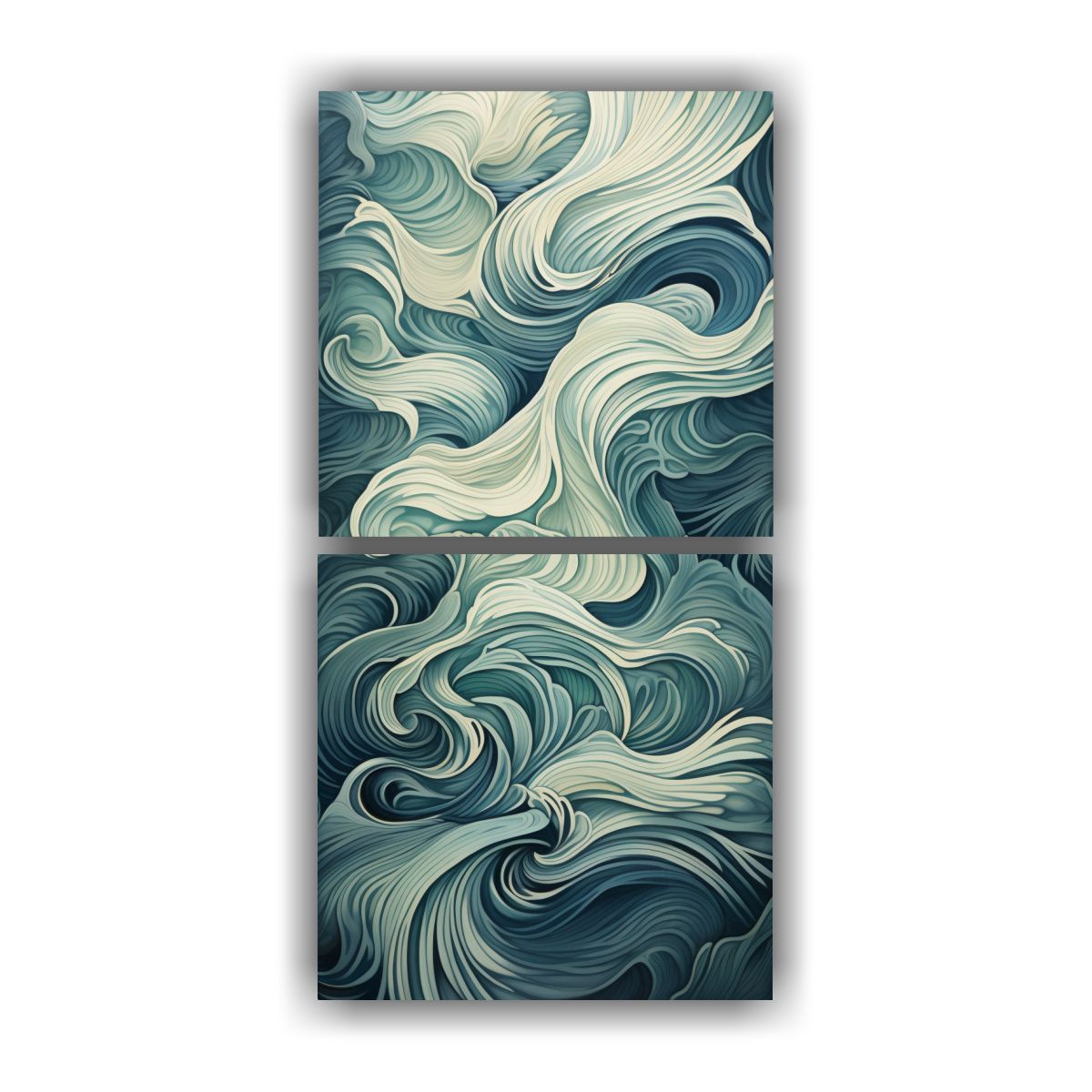 GENERICO - Cuadros Movimiento Riqueza Patrones Abstractos 40x80 Cm