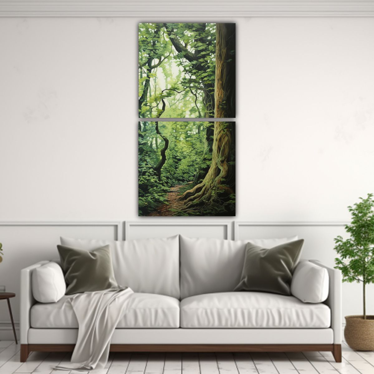 GENERICO - Lienzos De Tela Para Fotografía Visual De árbol 40x80 Cm