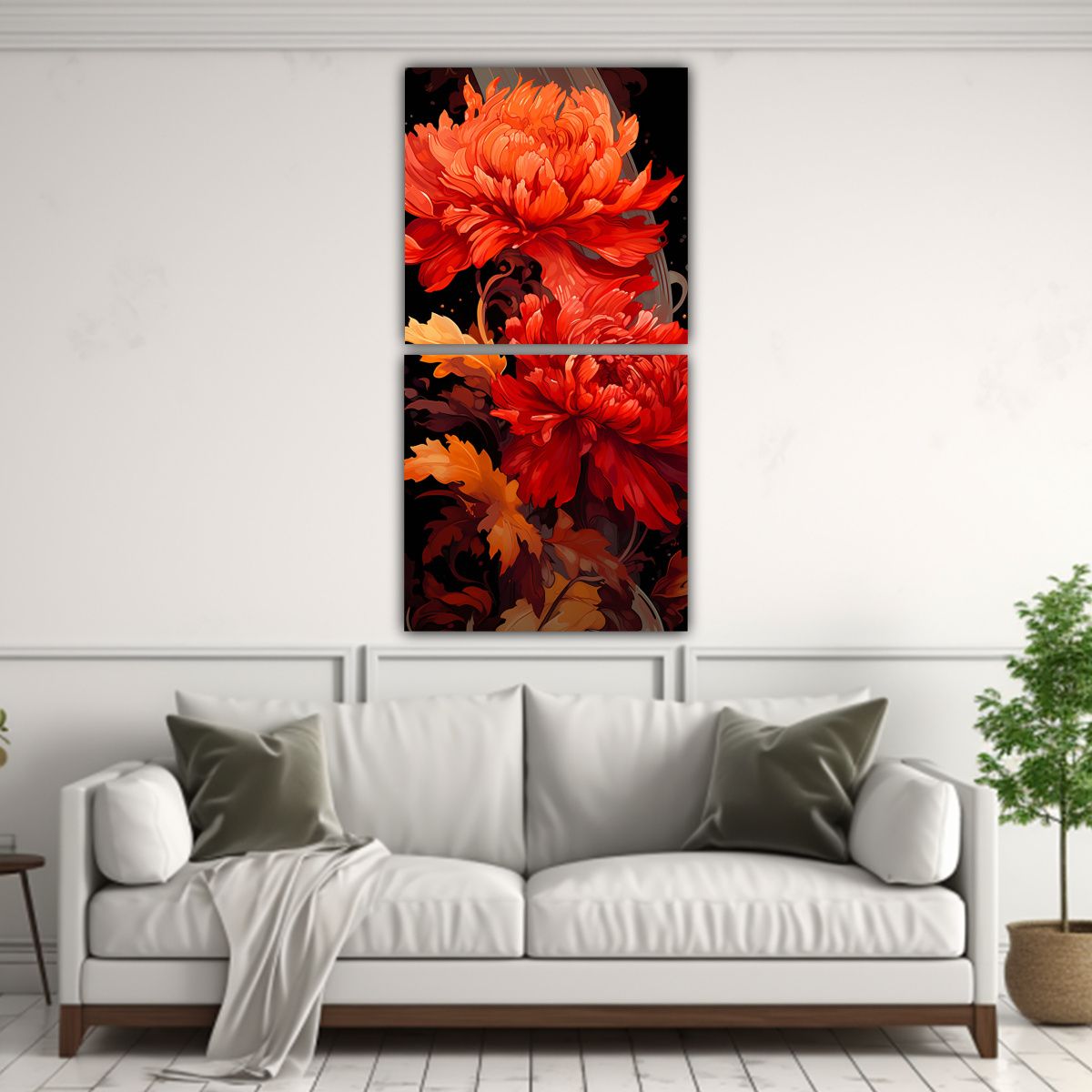 GENERICO - Lienzos De Tela Imagen Intenso Marigold Herbs En 50x100 Cm