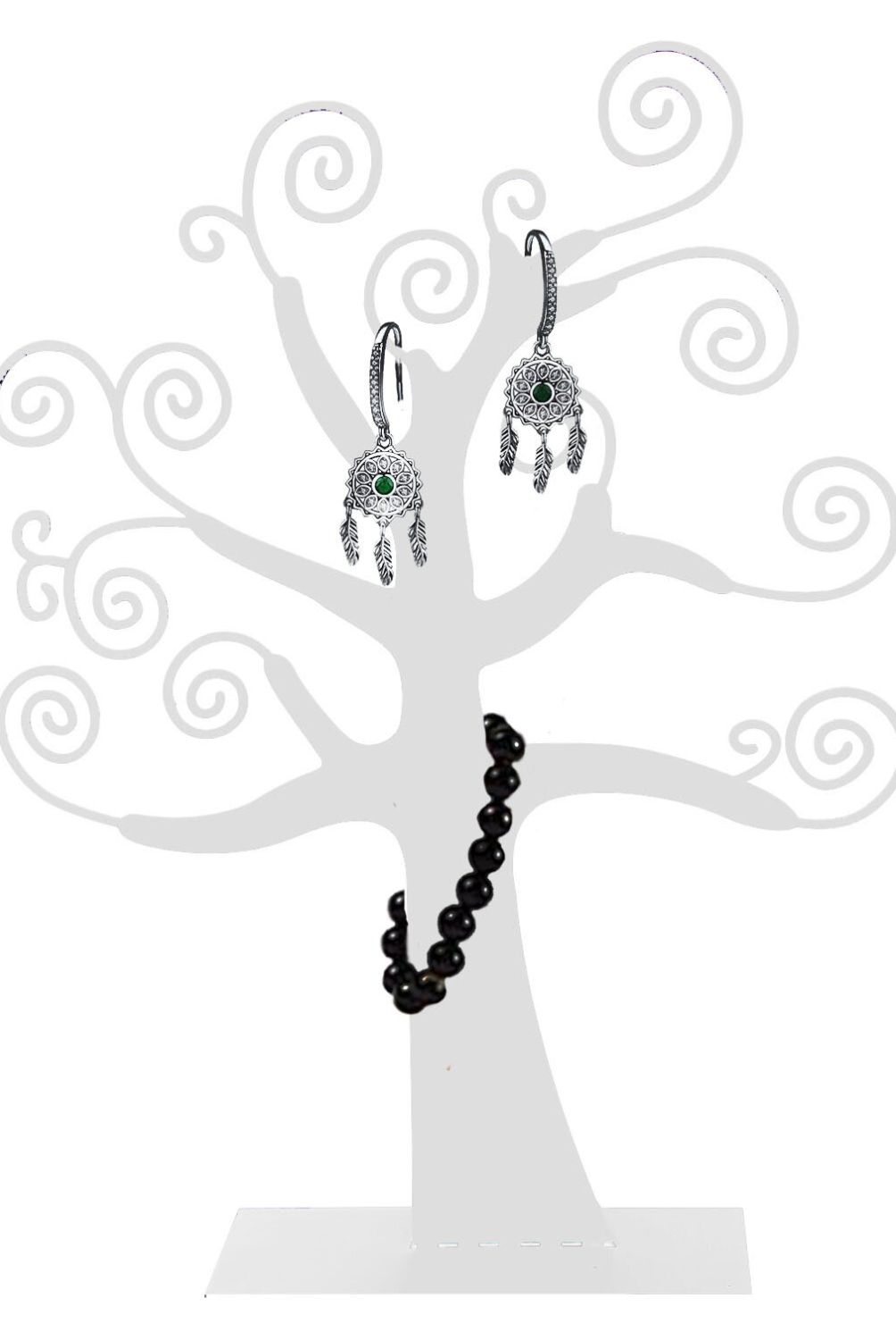 SOHOGAR - Porta Joyas Árbol Blanco 42 Cm