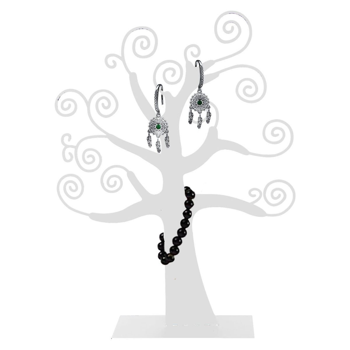 SOHOGAR - Porta Joyas Árbol Blanco 42 Cm