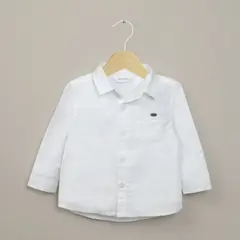 OPALINE - Camisa oxford blanca de niño 40787