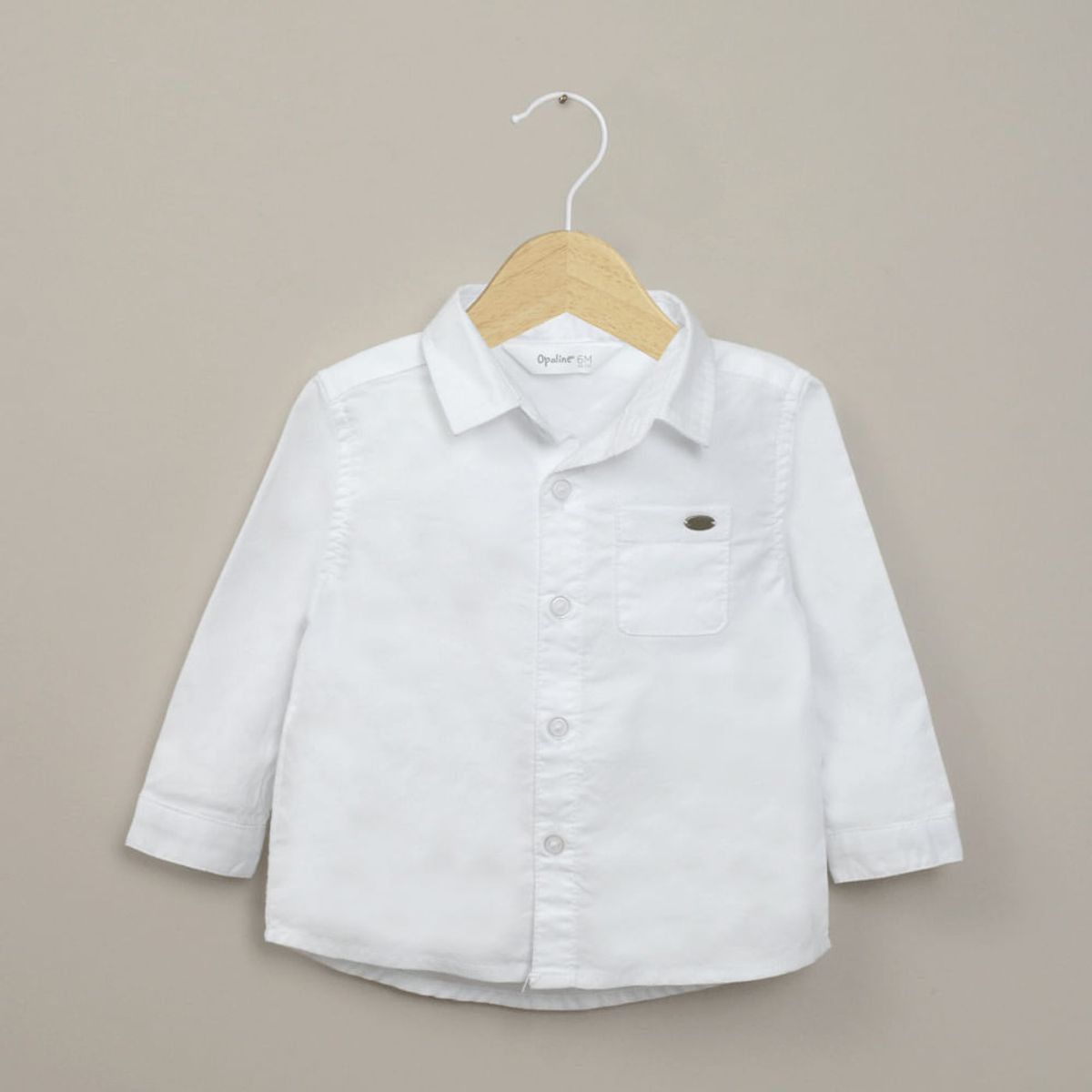OPALINE - Camisa oxford blanca de niño 40787