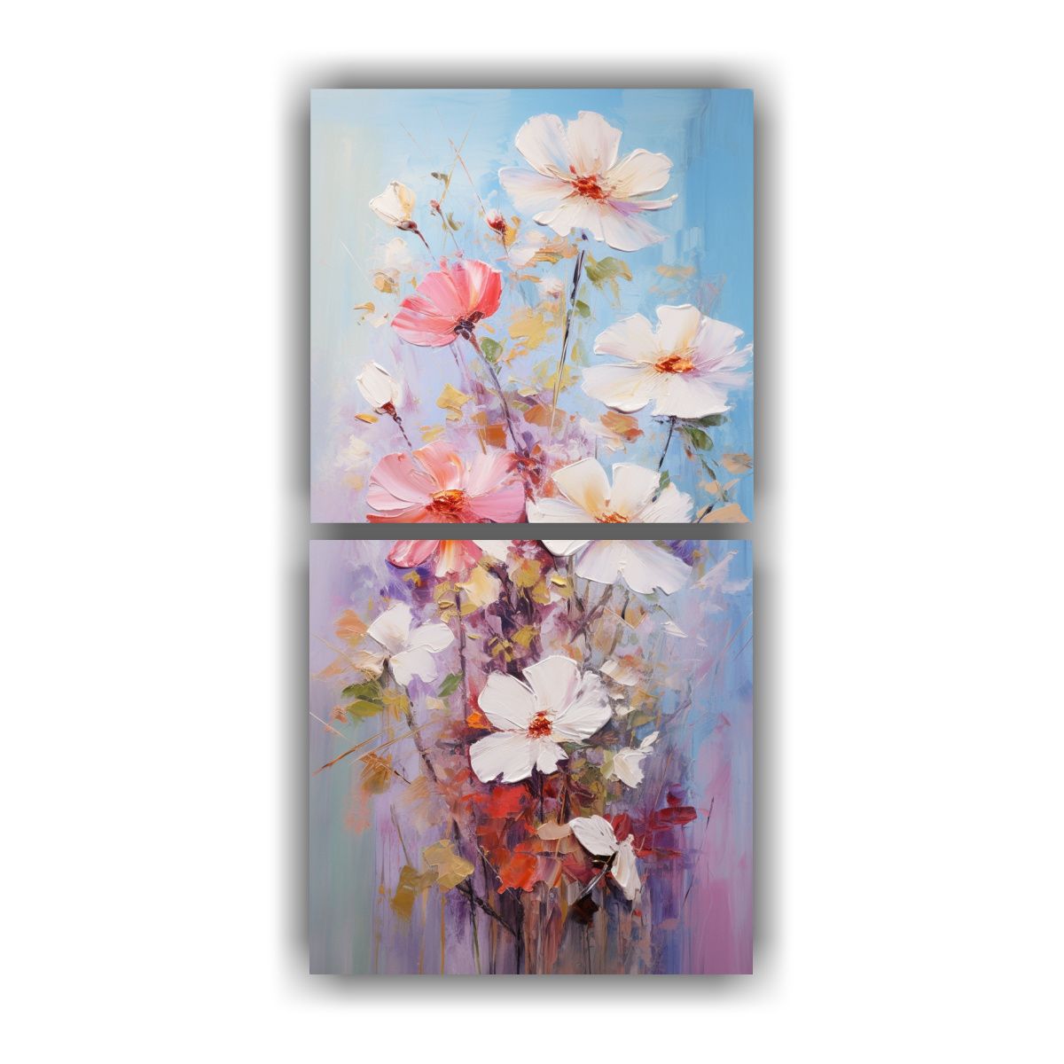 GENERICO - Pintura Floral En Lienzo Estilo Decorativo En 50x100 Cm