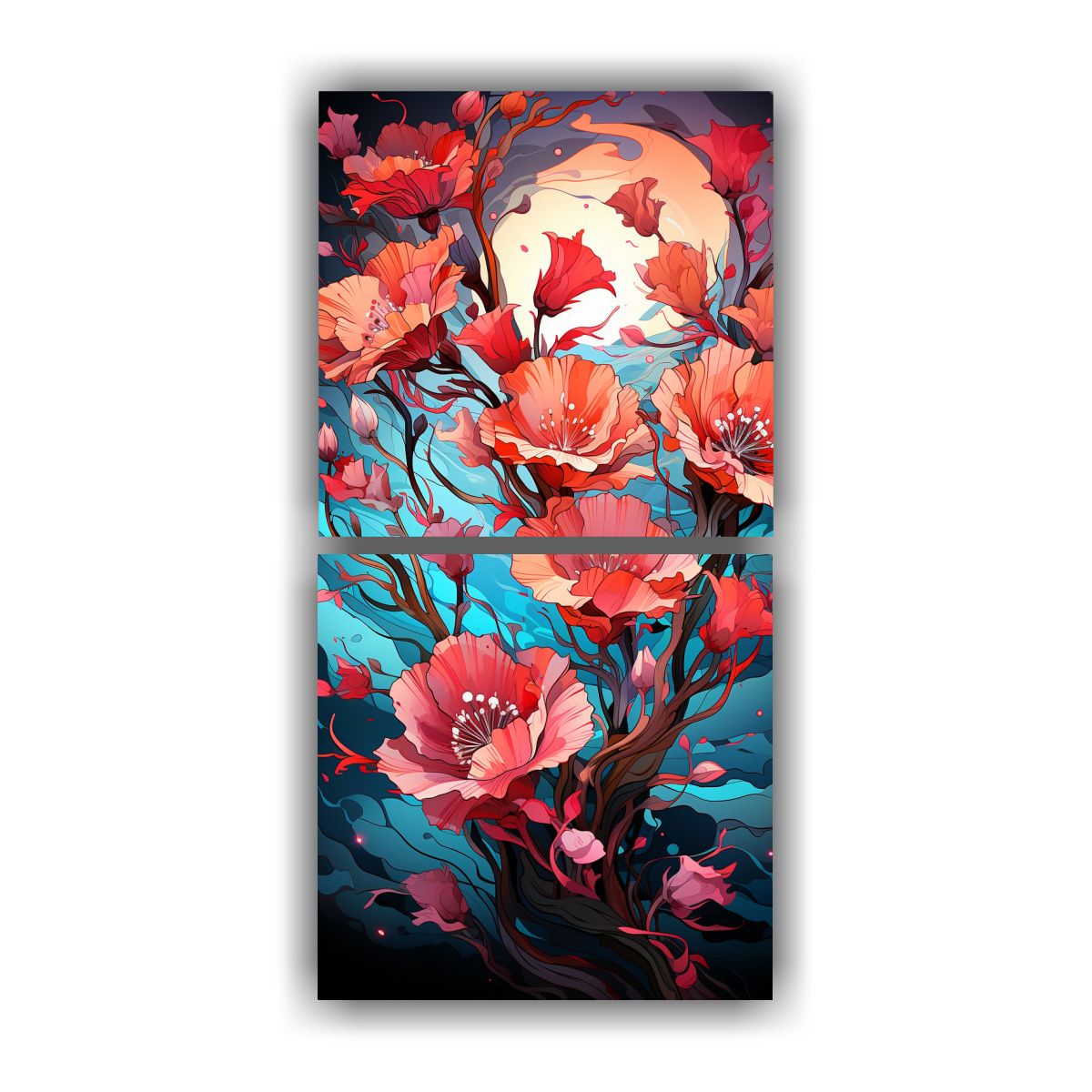 GENERICO - Pinturas Decorativas De Armonía Cromática En 20x40 Cm