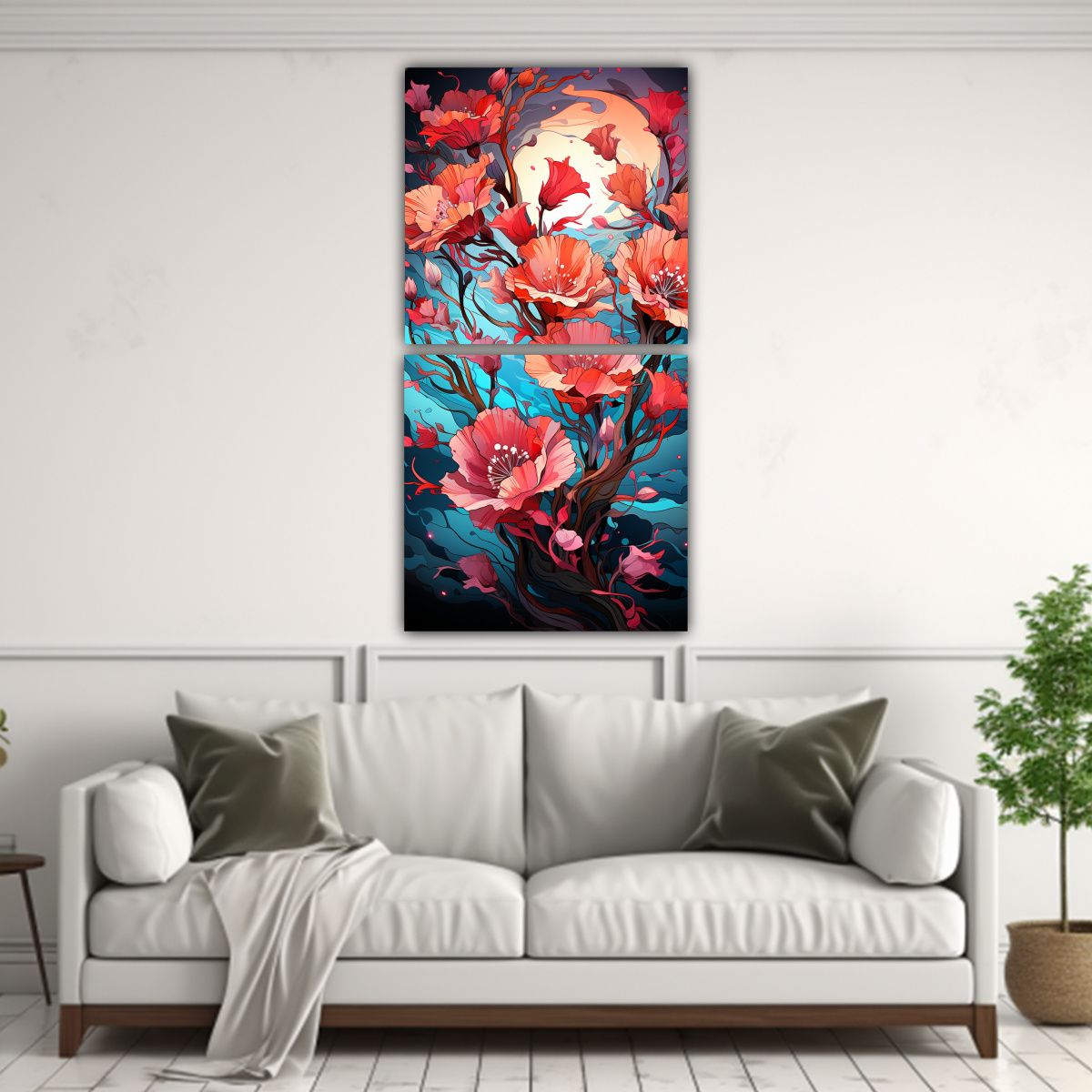 GENERICO - Pinturas Decorativas De Armonía Cromática En 20x40 Cm