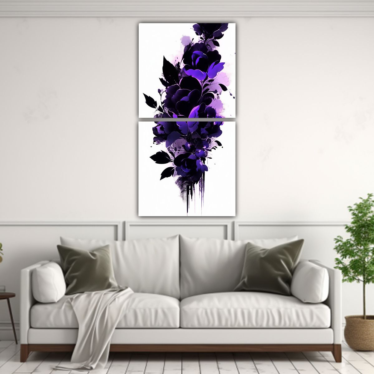 GENERICO - Arte Fotográfico Combinación De Colores Morado 40x80 Cm