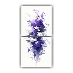 GENERICO - Lienzos Finas Líneas Fantasía Púrpura Y 60x120 Cm