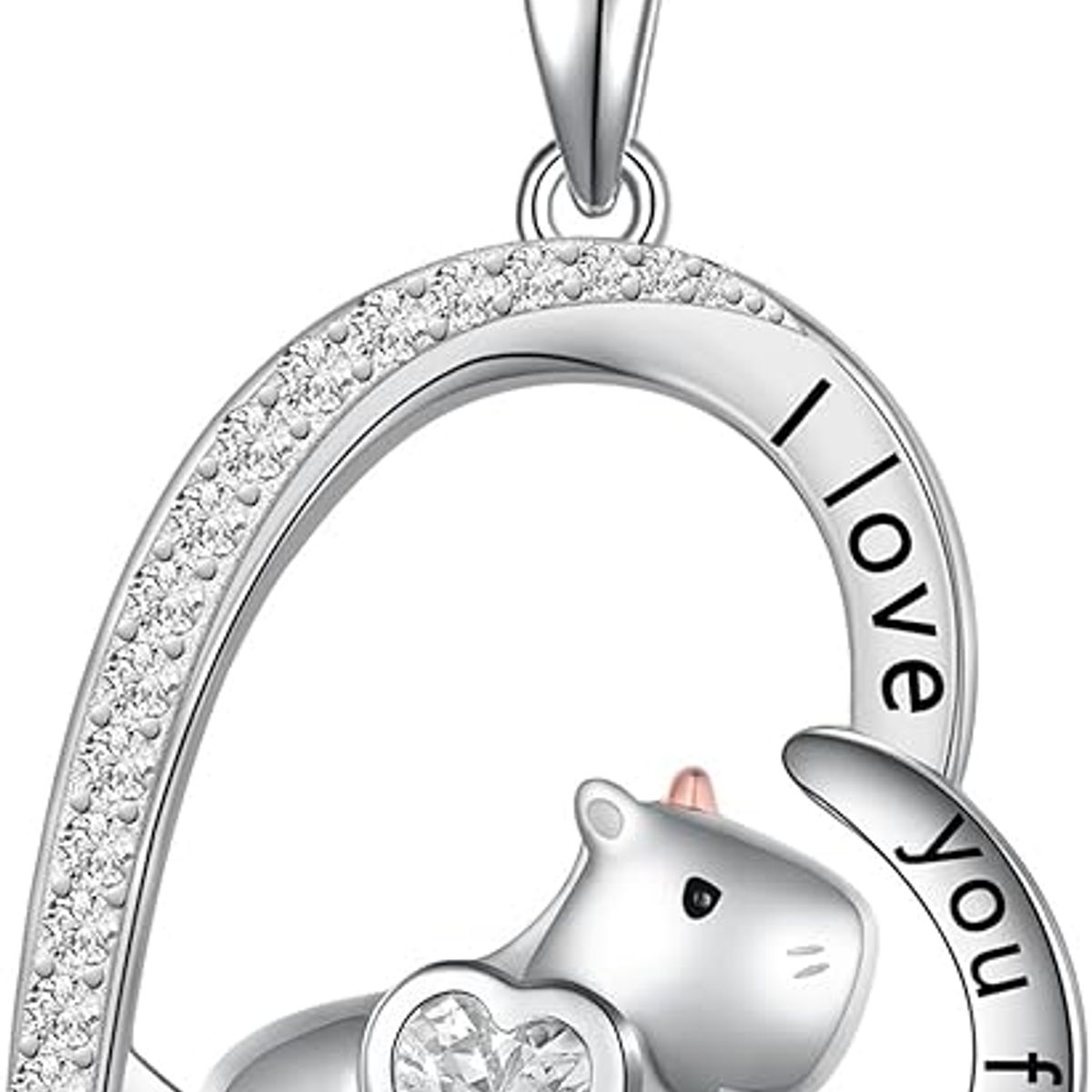 GENERICO - Collar plata 925 capibara joya mujer
