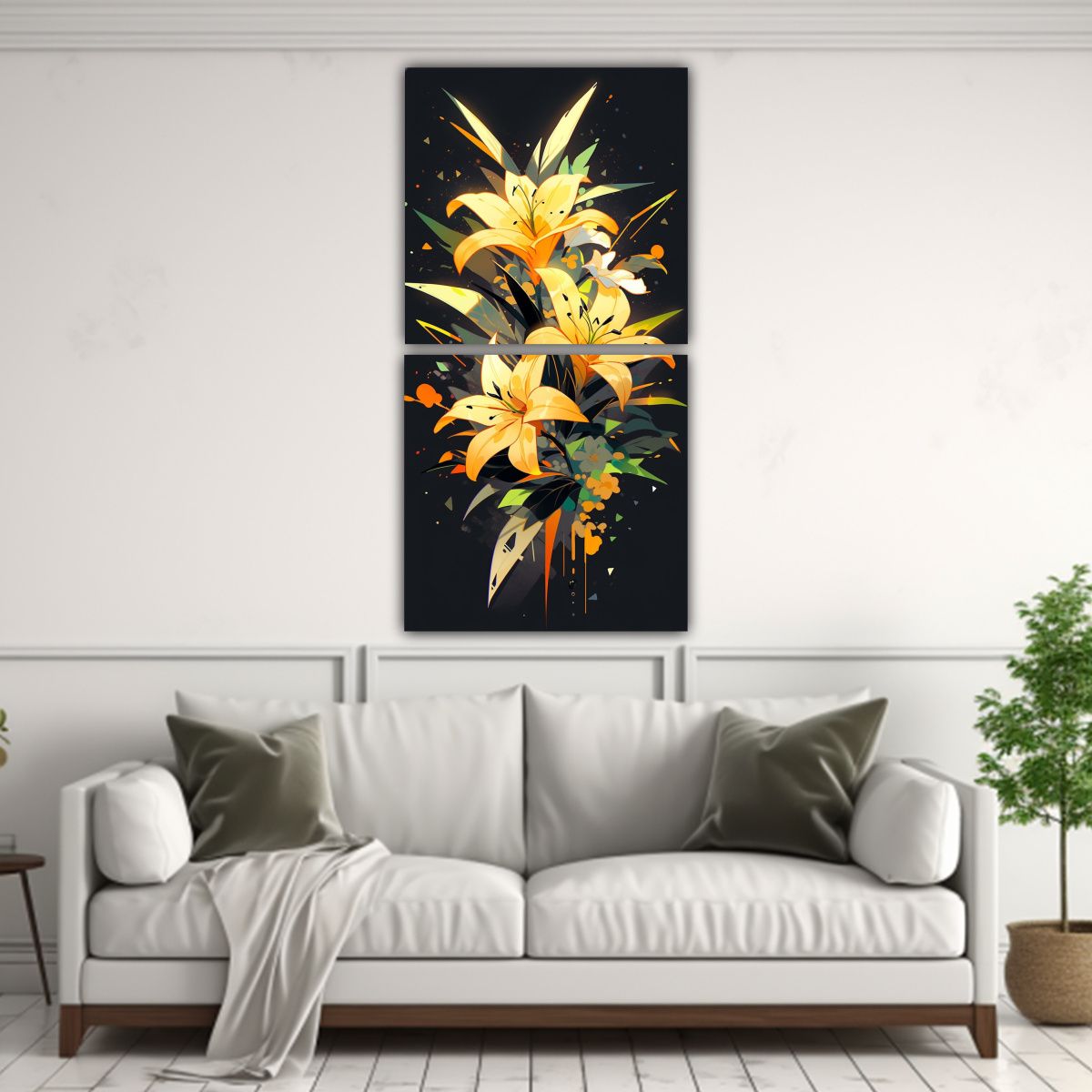 GENERICO - Pinturas Decorativas En Estilo Medio De 40x80 Cm