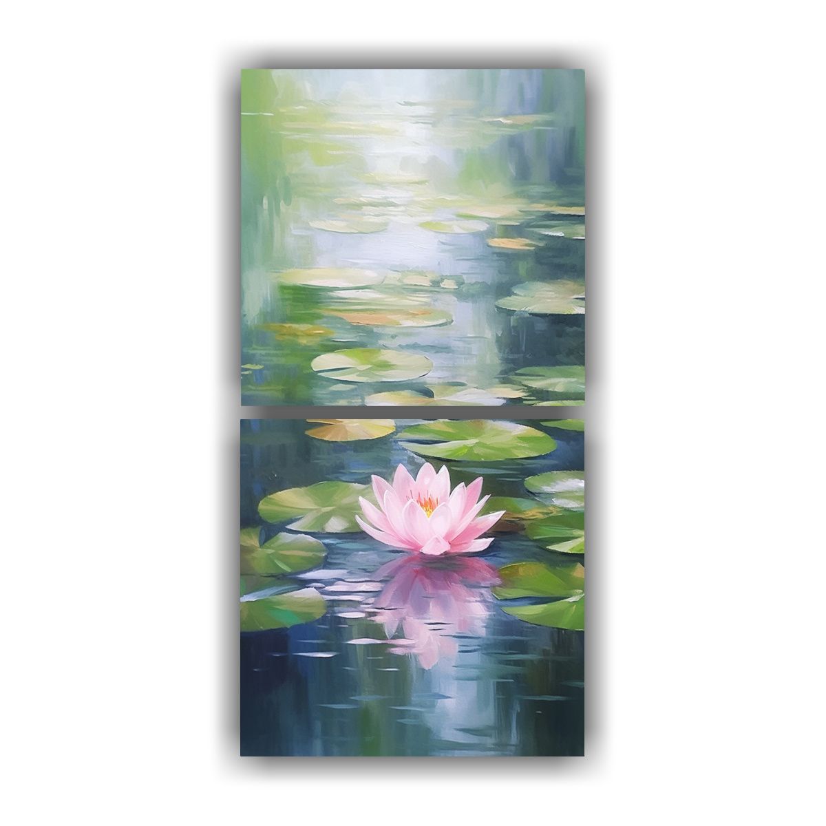 GENERICO - Cuadro Vanguardia Poder Flor De Loto Brillante 30x60 Cm