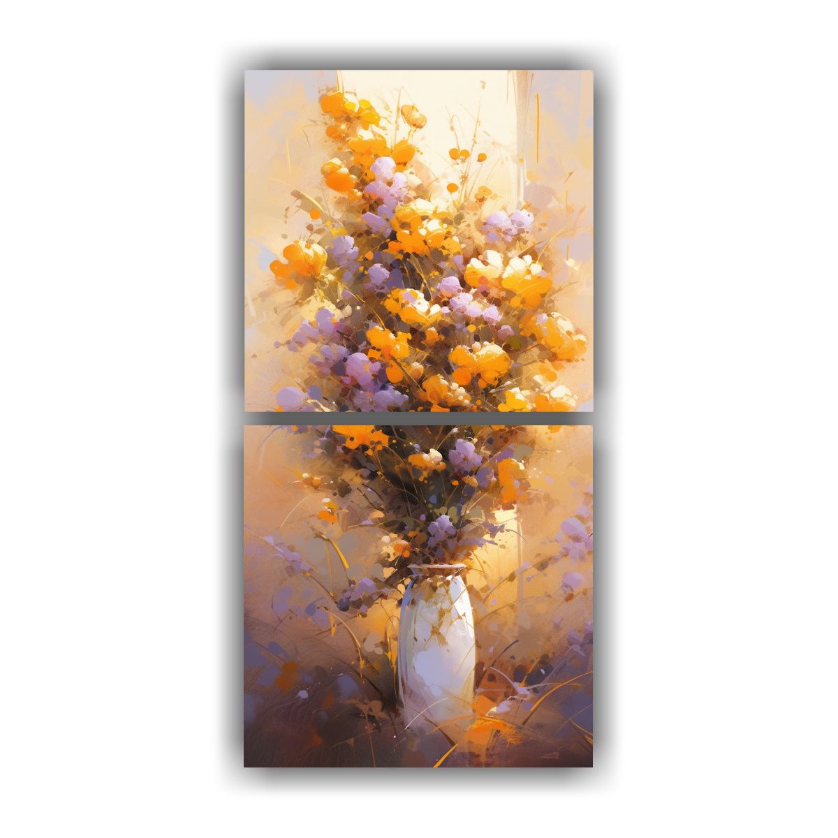 GENERICO - Pinturas Decorativas Duraderas De Flores 20x40 Cm