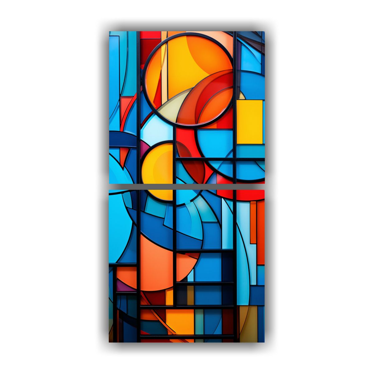 GENERICO - Pintura Abstracta Colorida De Arte De Pared 30x60 Cm