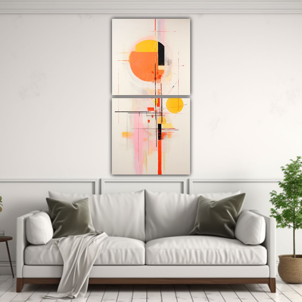 GENERICO - Pintura Decorativa Moderna De Temática Abstracta 60x120 Cm