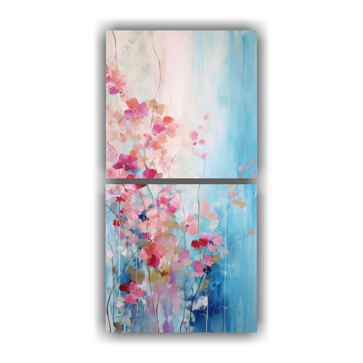 GENERICO - Pintura Acuarela Abstracta Inspirada En La 50x100 Cm