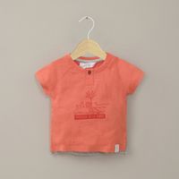 Polera manga corta roja de niño