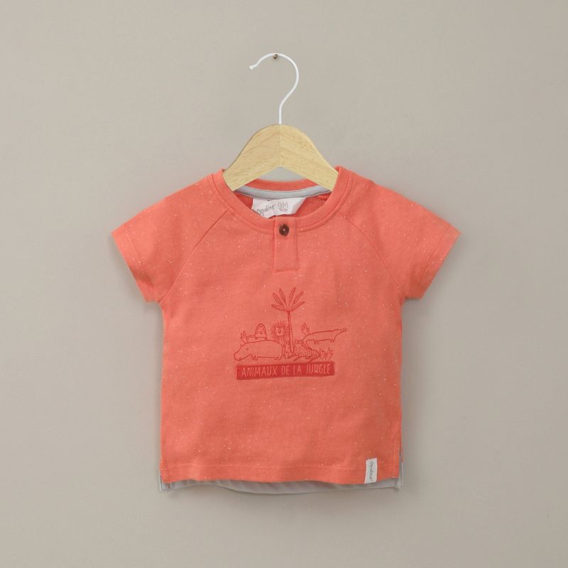 OPALINE - Polera manga corta roja de niño