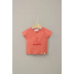 OPALINE - Polera manga corta roja de niño