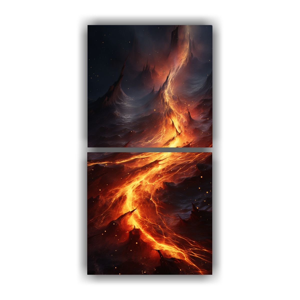 GENERICO - Pinturas Abstractas De Decoración Que Ilustran 30x60 Cm