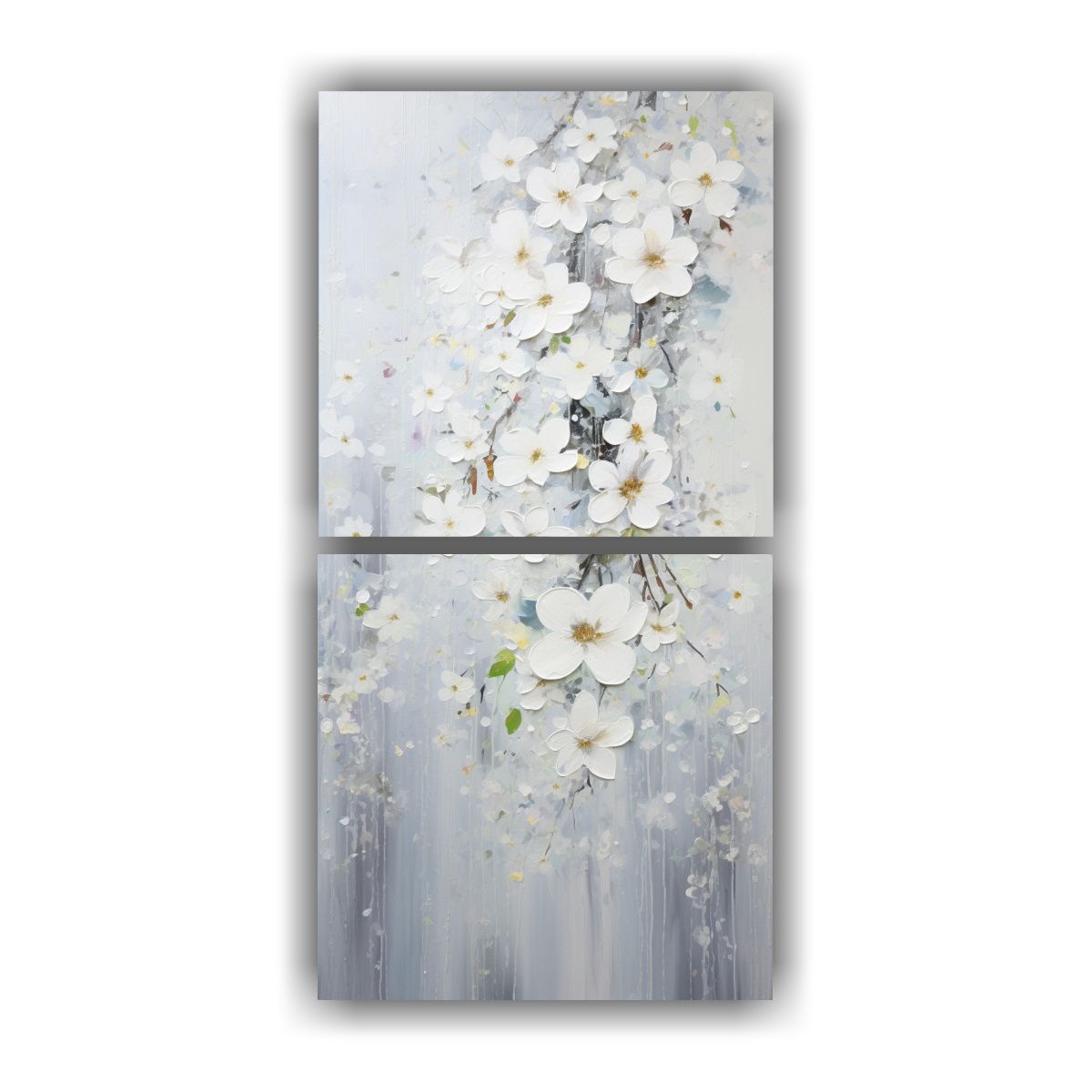 GENERICO - Dos Artes De Pared Conceptual Brillante Pintura 50x100 Cm