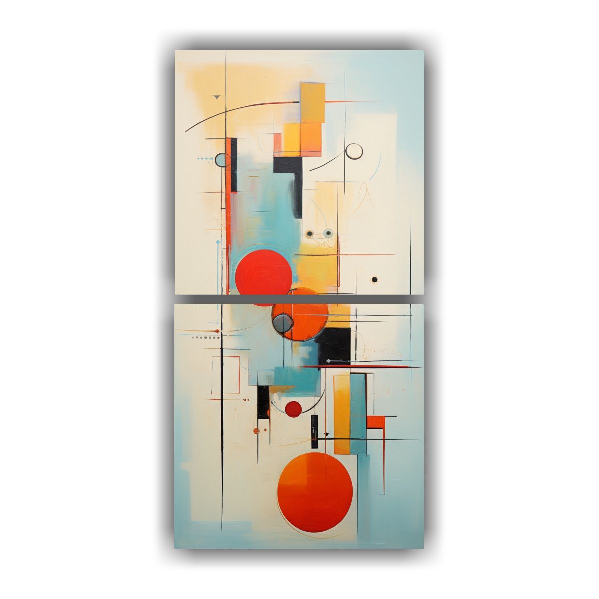 GENERICO - Cuadro Abstracto Para Cocina Y Dormitorio En 50x100 Cm