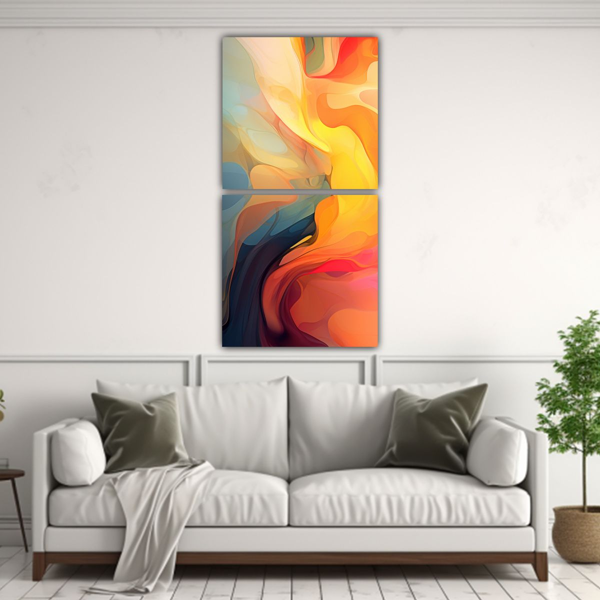 GENERICO - Pinturas Abstractas De Alta Calidad Y Calidez 30x60 Cm