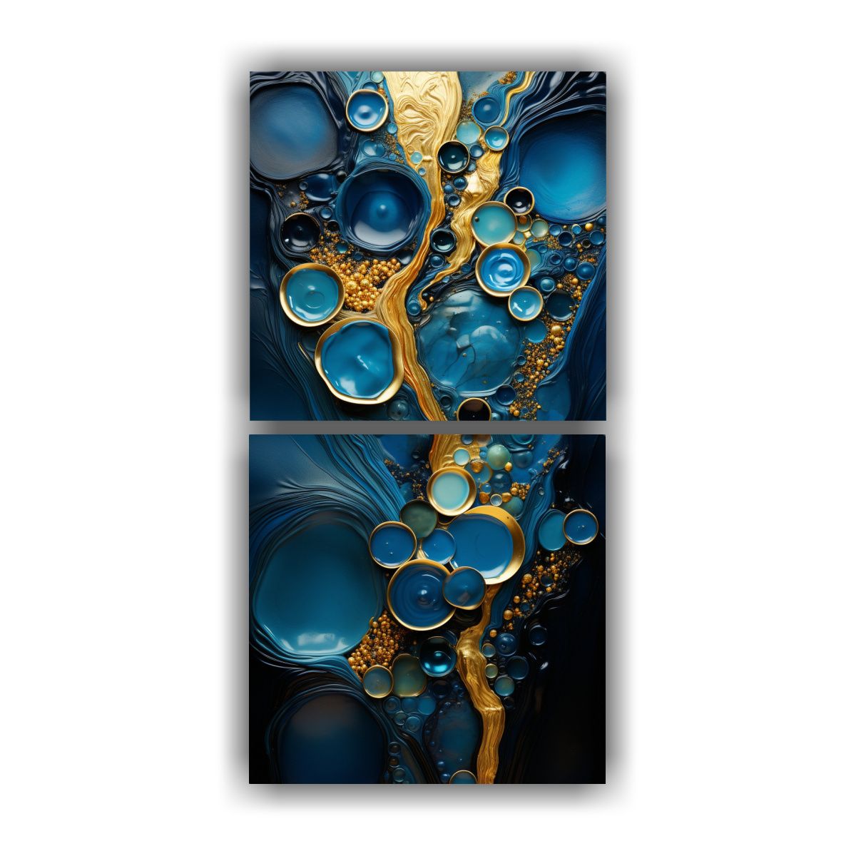 GENERICO - Pinturas Decorativas Abstractas Con Borde 50x100 Cm