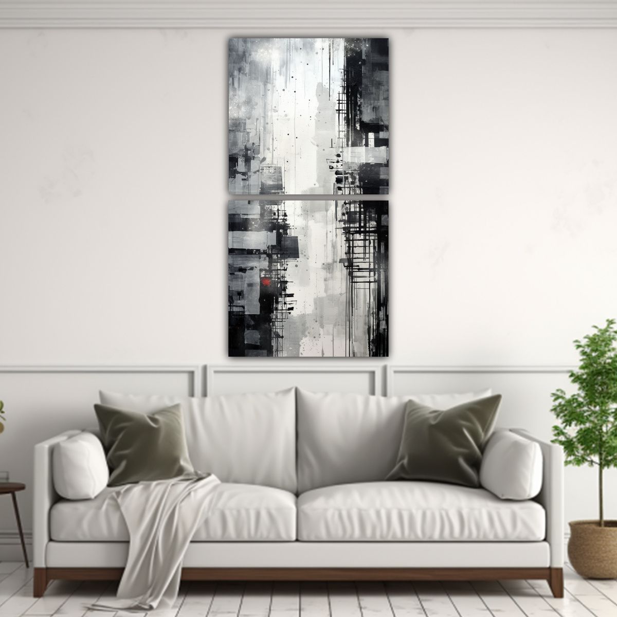 GENERICO - Cuadros Estilo Galería De Decoración Para El 60x120 Cm