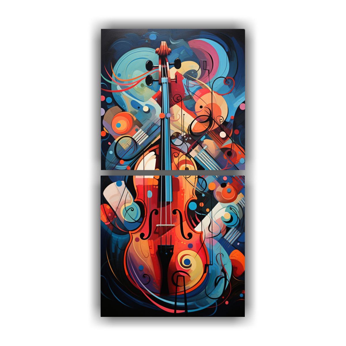 GENERICO - Arte De Pared Elegante Fusión De Emociones Y 30x60 Cm