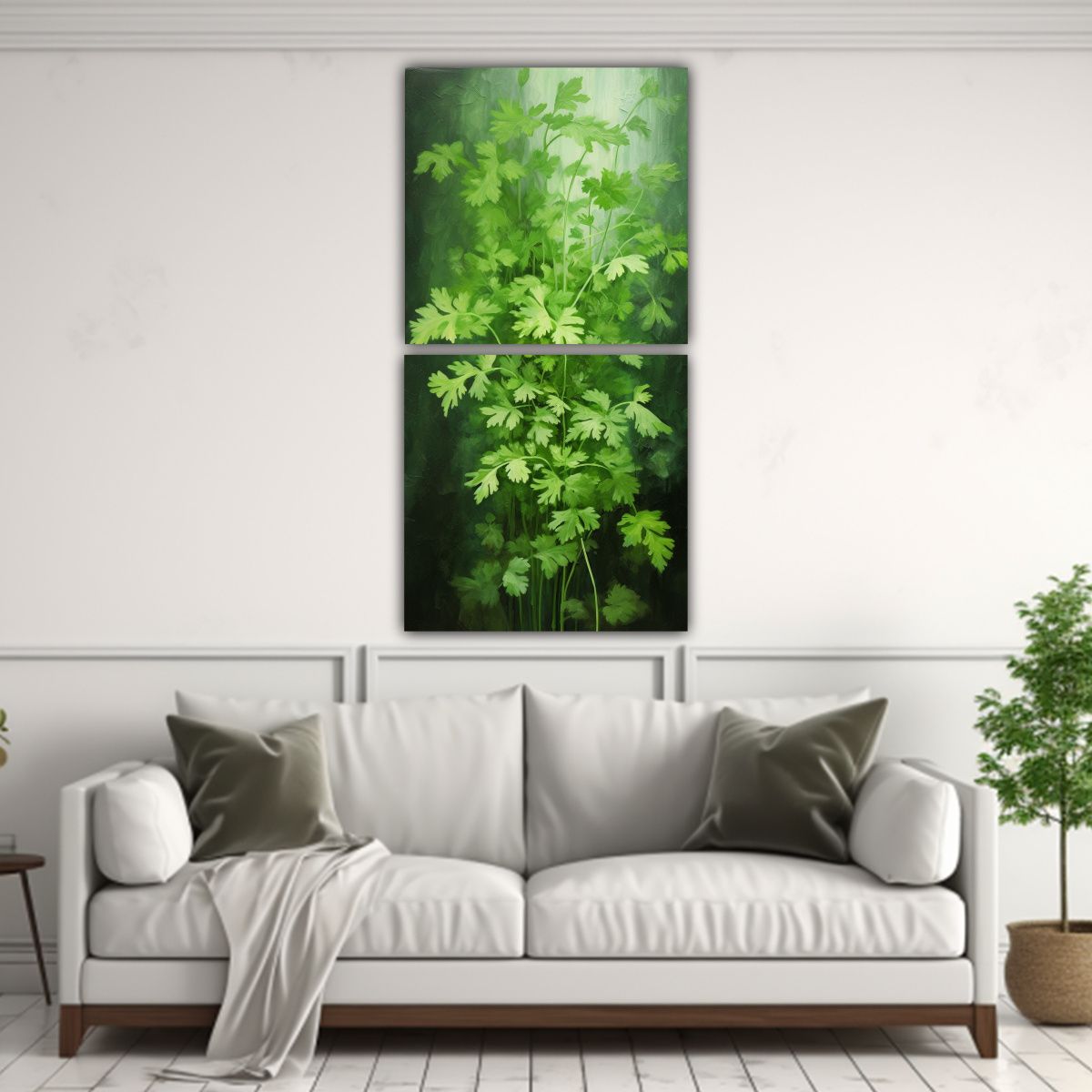 GENERICO - Cuadro Moderno De Lienzo De Combinación A 50x100 Cm