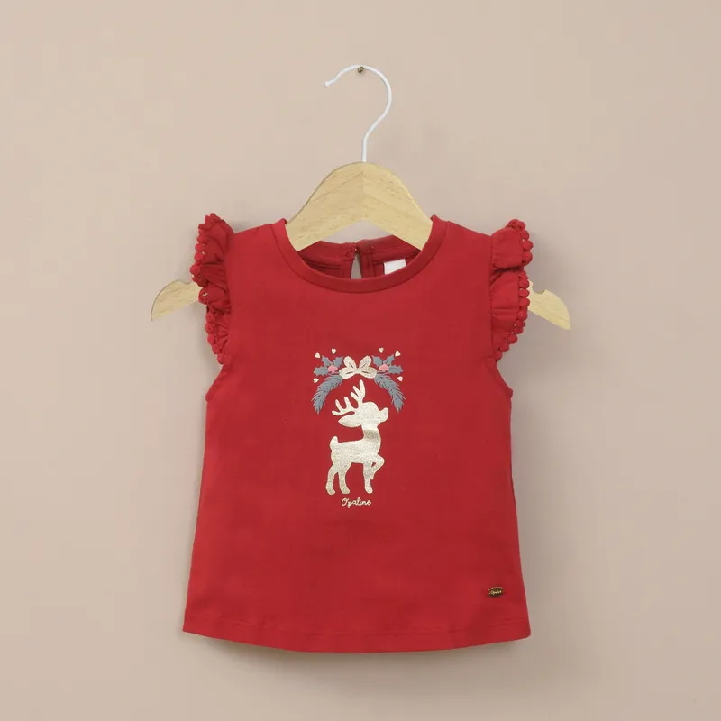 OPALINE - Polera roja de niña