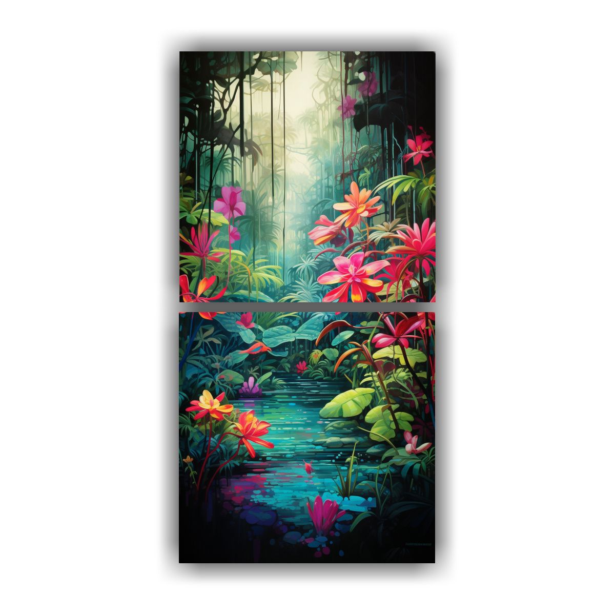 GENERICO - Pinturas Decorativas De Lienzo Con El Ritmo 30x60 Cm