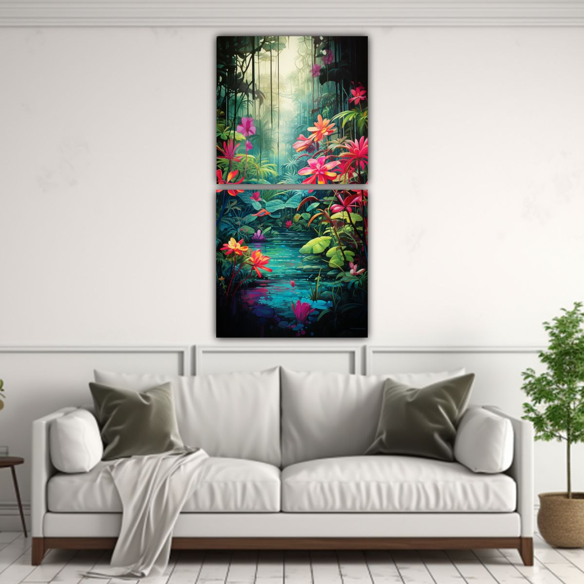 GENERICO - Pinturas Decorativas De Lienzo Con El Ritmo 30x60 Cm