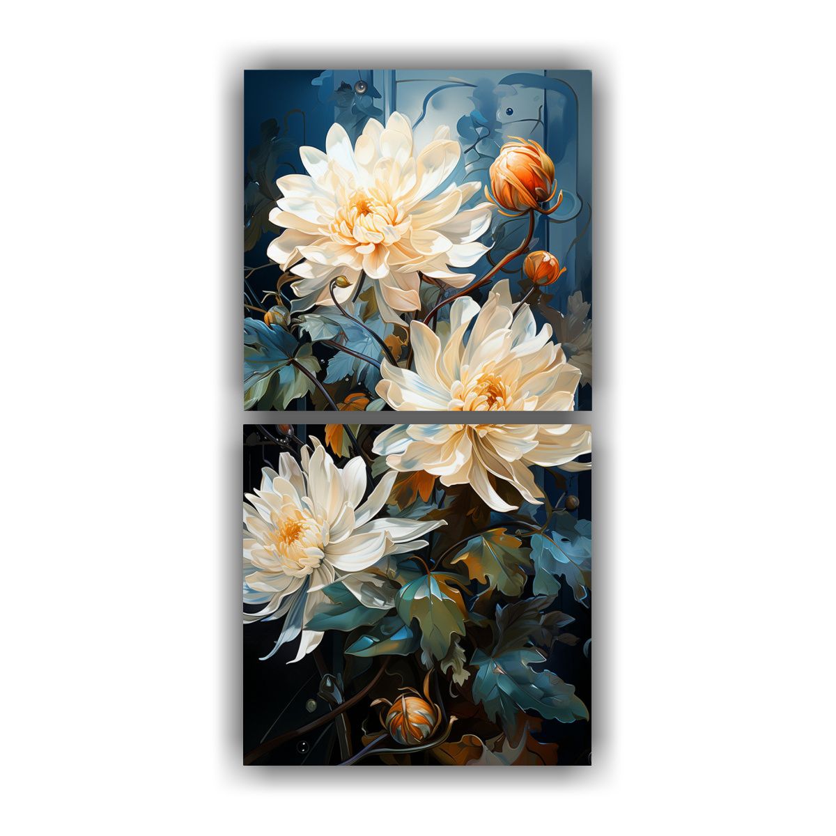GENERICO - Exposición Movimiento De 2 Bellas Artes Dahlias 60x120 Cm