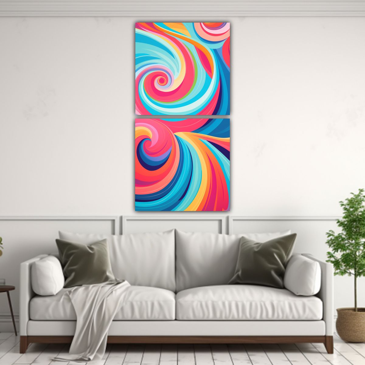 GENERICO - Pinturas Decorativas Abstractas De Pared Con 40x80 Cm