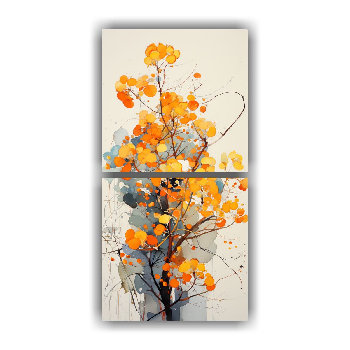 GENERICO - Pintura Abstracta Minimalista De Un árbol De 60x120 Cm