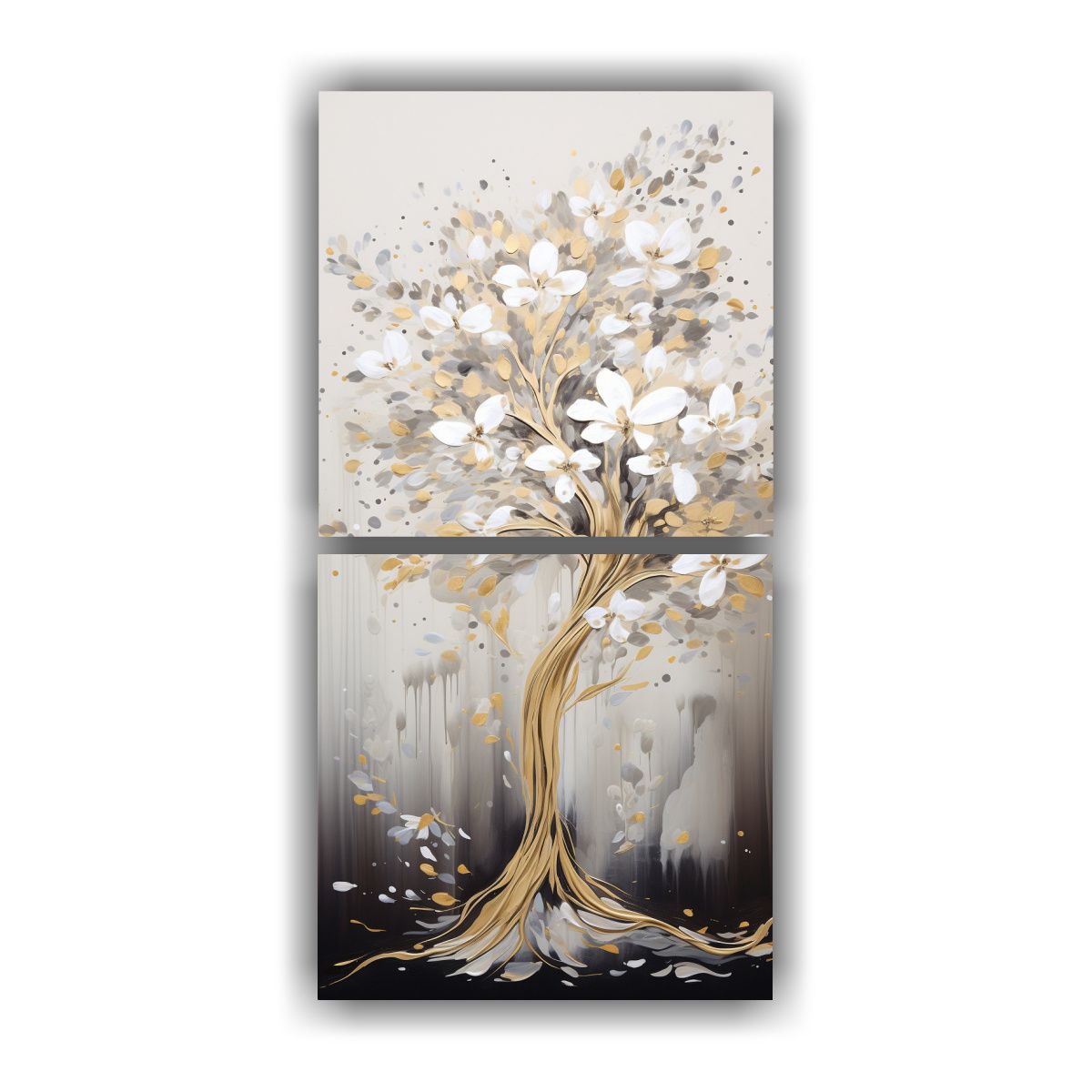 GENERICO - Pintura Decorativa De Un árbol Forestal En 50x100 Cm
