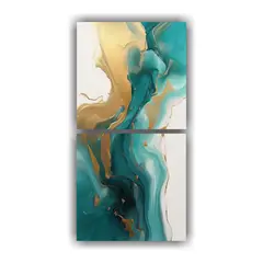 GENERICO - Pintura De Arte Abstracto Detallado En Tonos 20x40 Cm