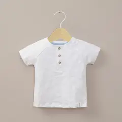 OPALINE - Polera manga corta blanca de niño