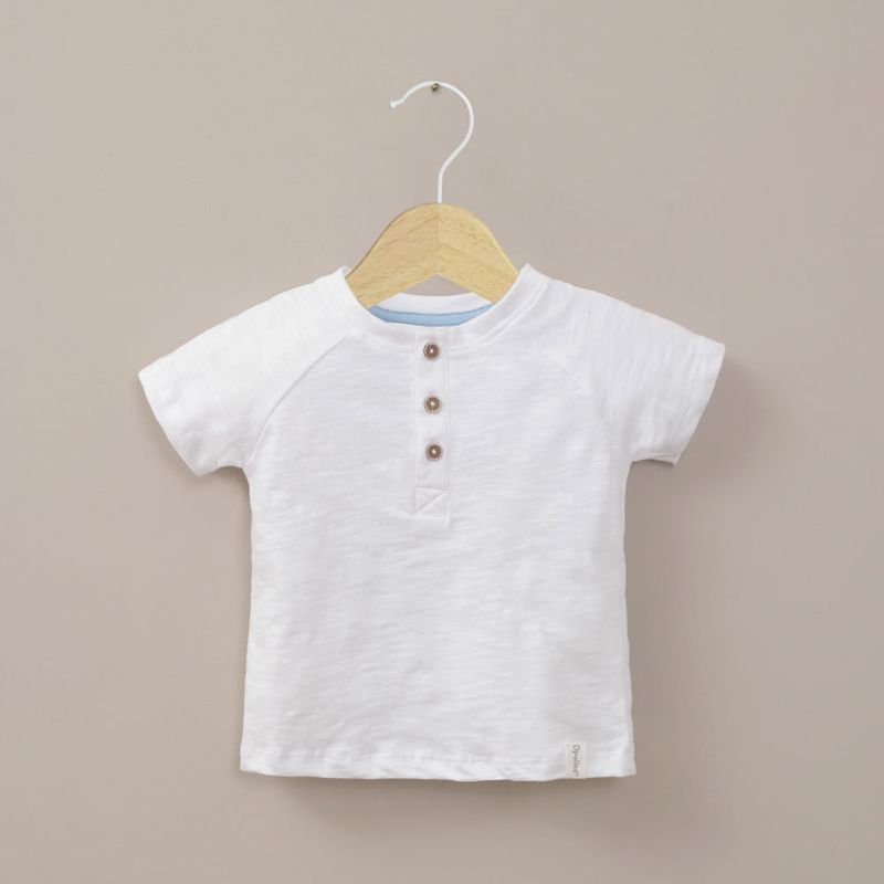 OPALINE - Polera manga corta blanca de niño