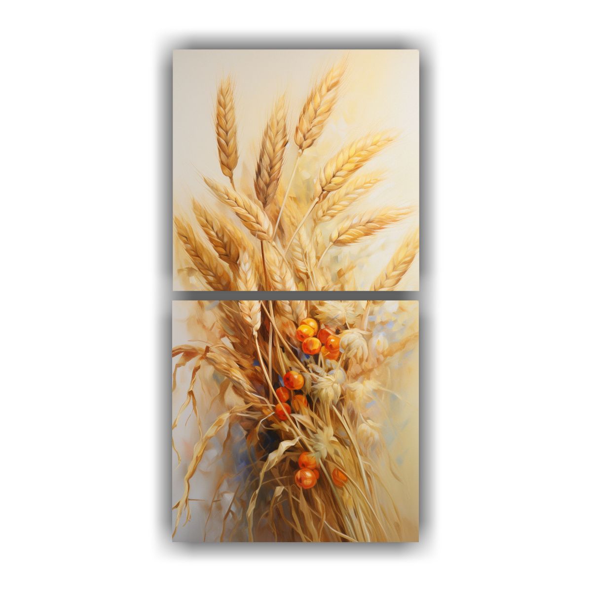 GENERICO - Pintura Abstracta De Granos De Avena En Estilo De 50x100 Cm