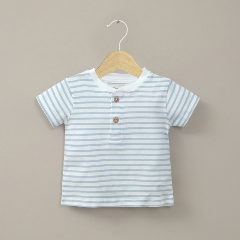 OPALINE - Polera manga corta blanca de bebé niño