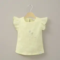 OPALINE - Polera vuelos amarilla de niña