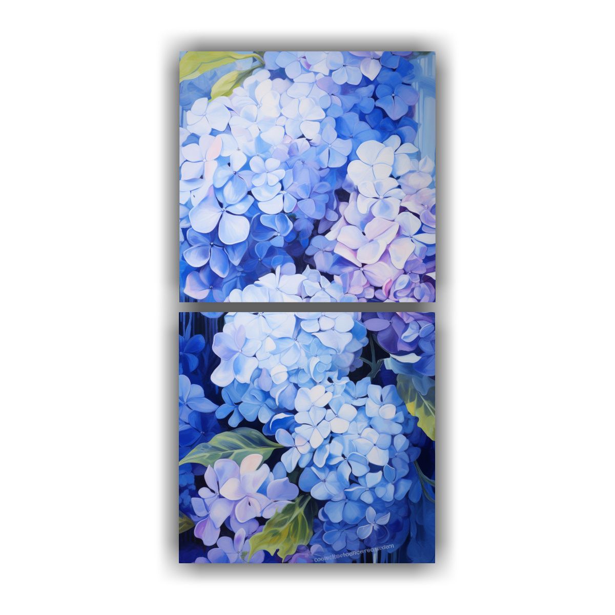 GENERICO - Pintura Abstracta Vertical Con Figuras De 20x40 Cm