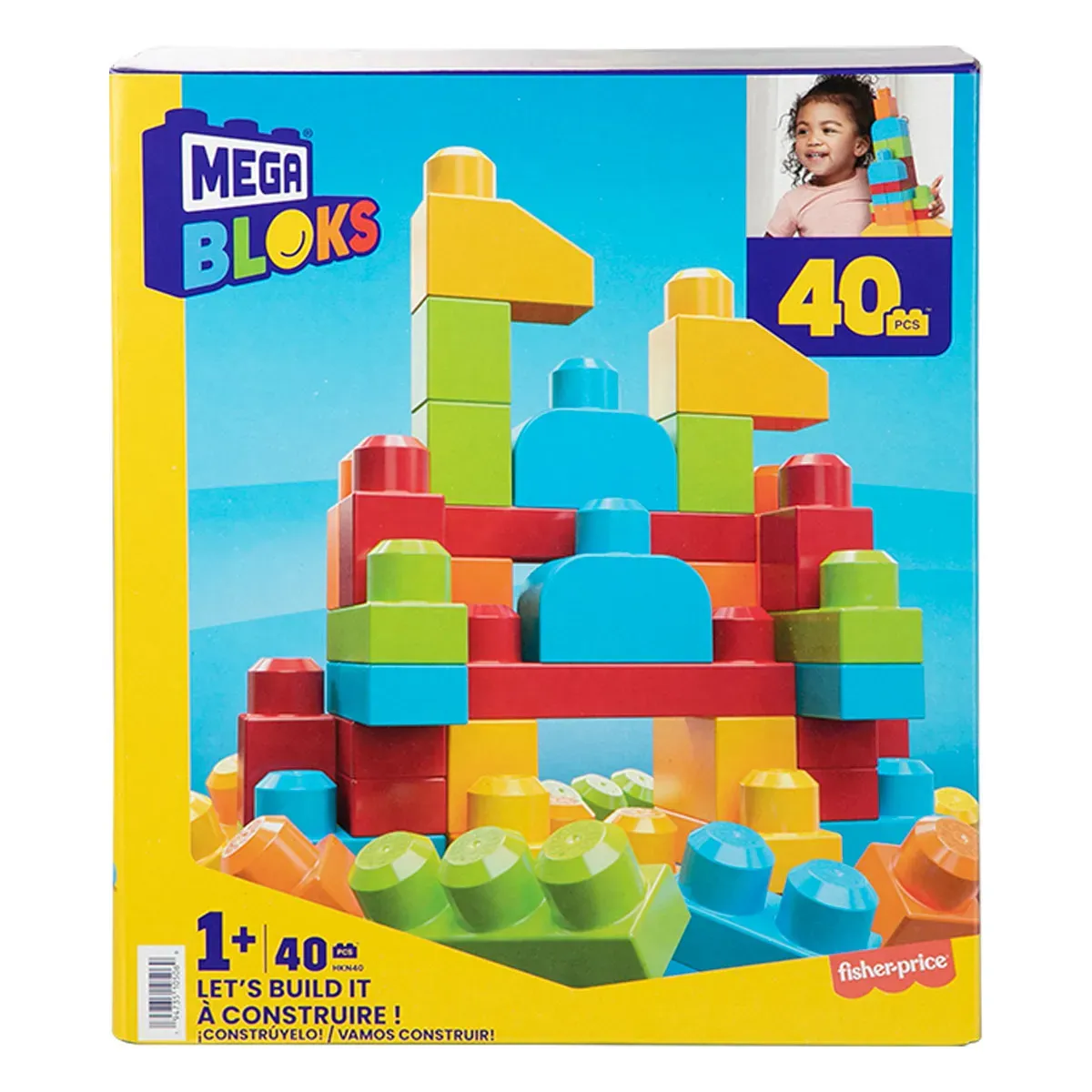 FISHER PRICE - Mega bloks 40 piezas fisher price