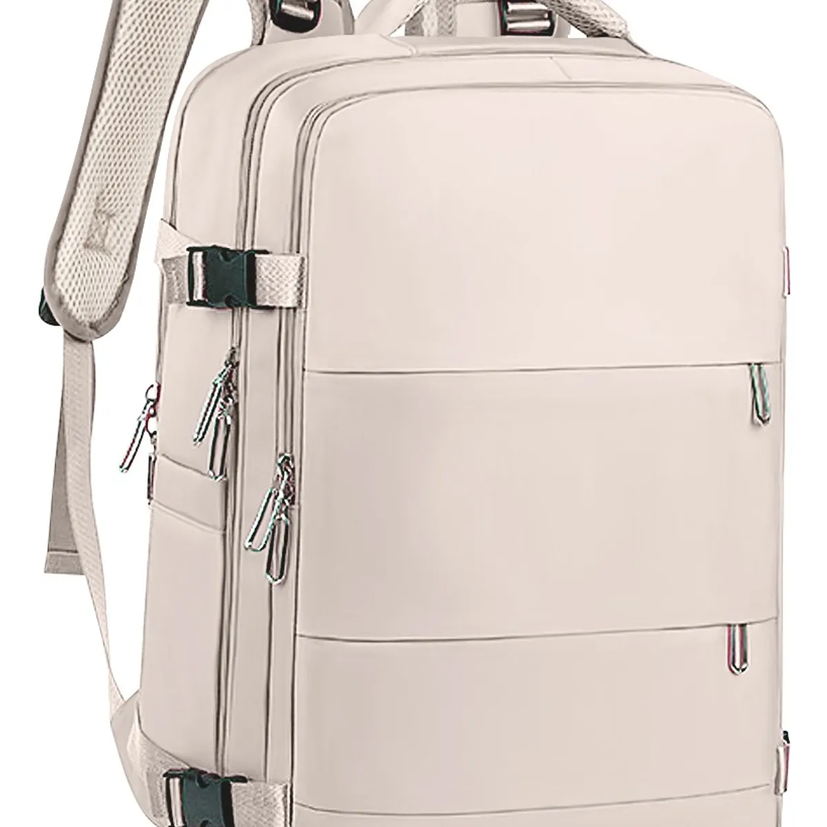 SUPERCENTER - Mochila De Viaje Avión Aprobado Gran Capacidad Beige