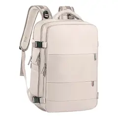 SUPERCENTER - Mochila De Viaje Avión Aprobado Gran Capacidad Beige