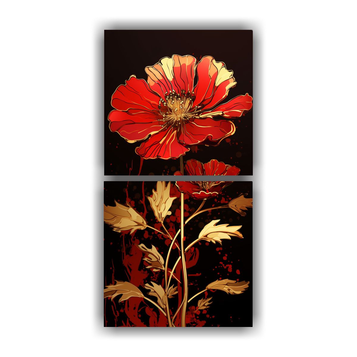 GENERICO - Pinturas Decorativas De Lienzo Moderno En 30x60 Cm